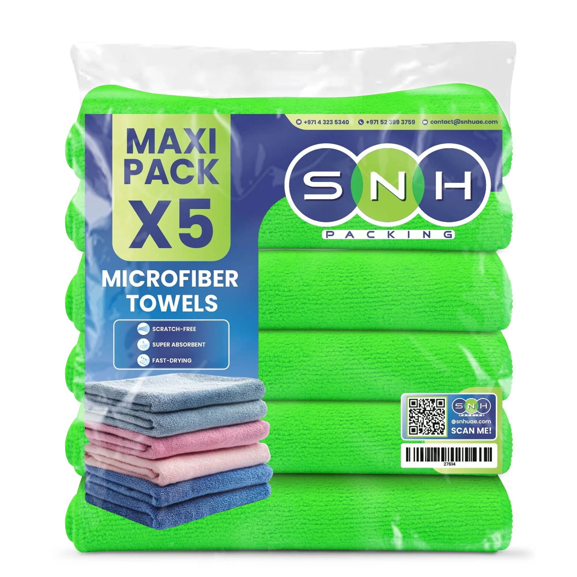 Microfiber Cleaning Cloth  5 PCS PKT | 40x40 cm - Image 13