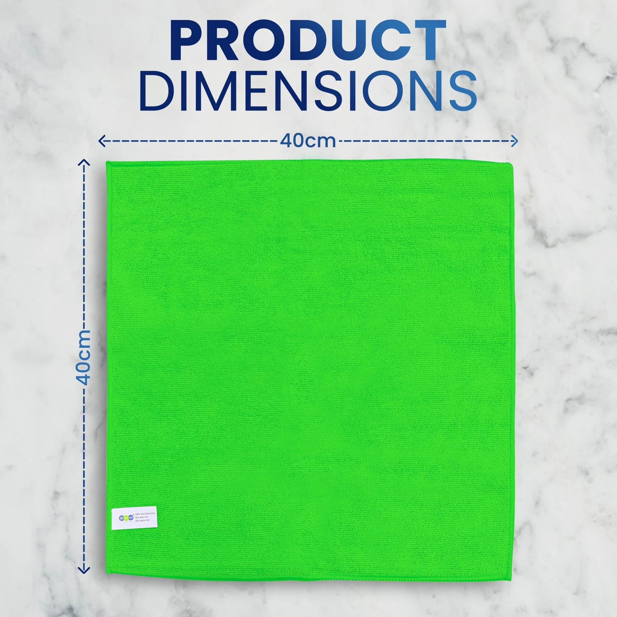 Microfiber Cleaning Cloth  5 PCS PKT | 40x40 cm - Image 14