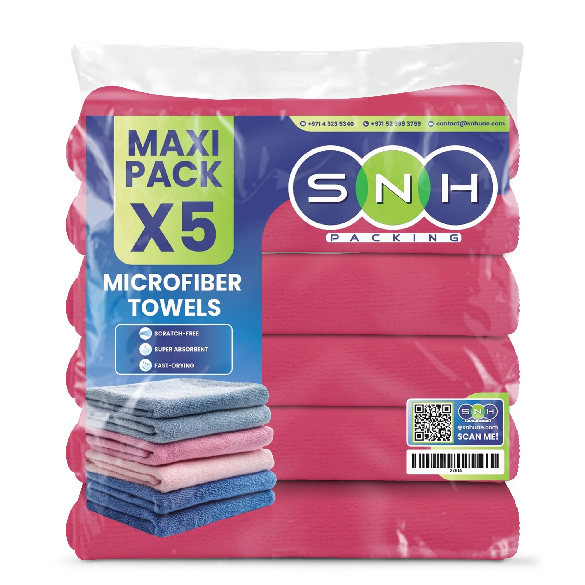 Microfiber Cleaning Cloth  5 PCS PKT | 40x40 cm - Image 4