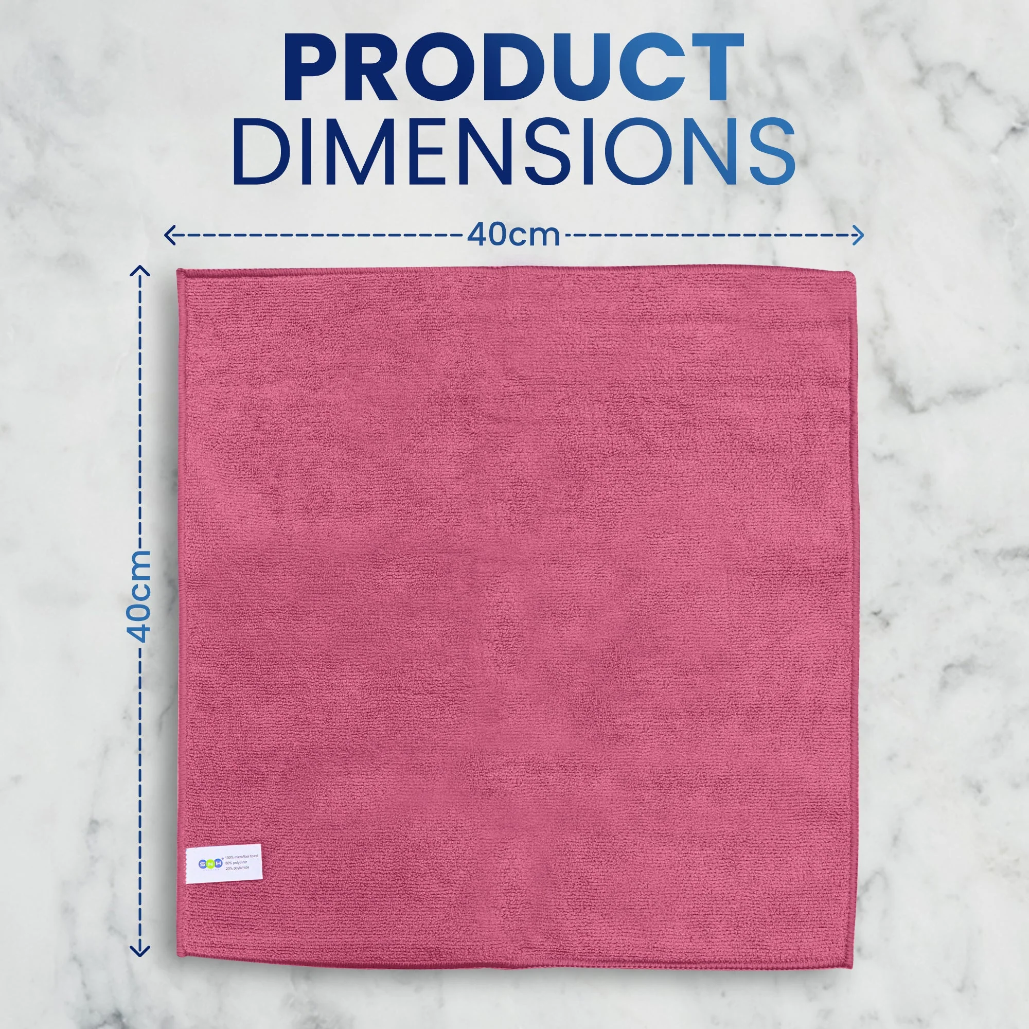 Microfiber Cleaning Cloth  5 PCS PKT | 40x40 cm - Image 5