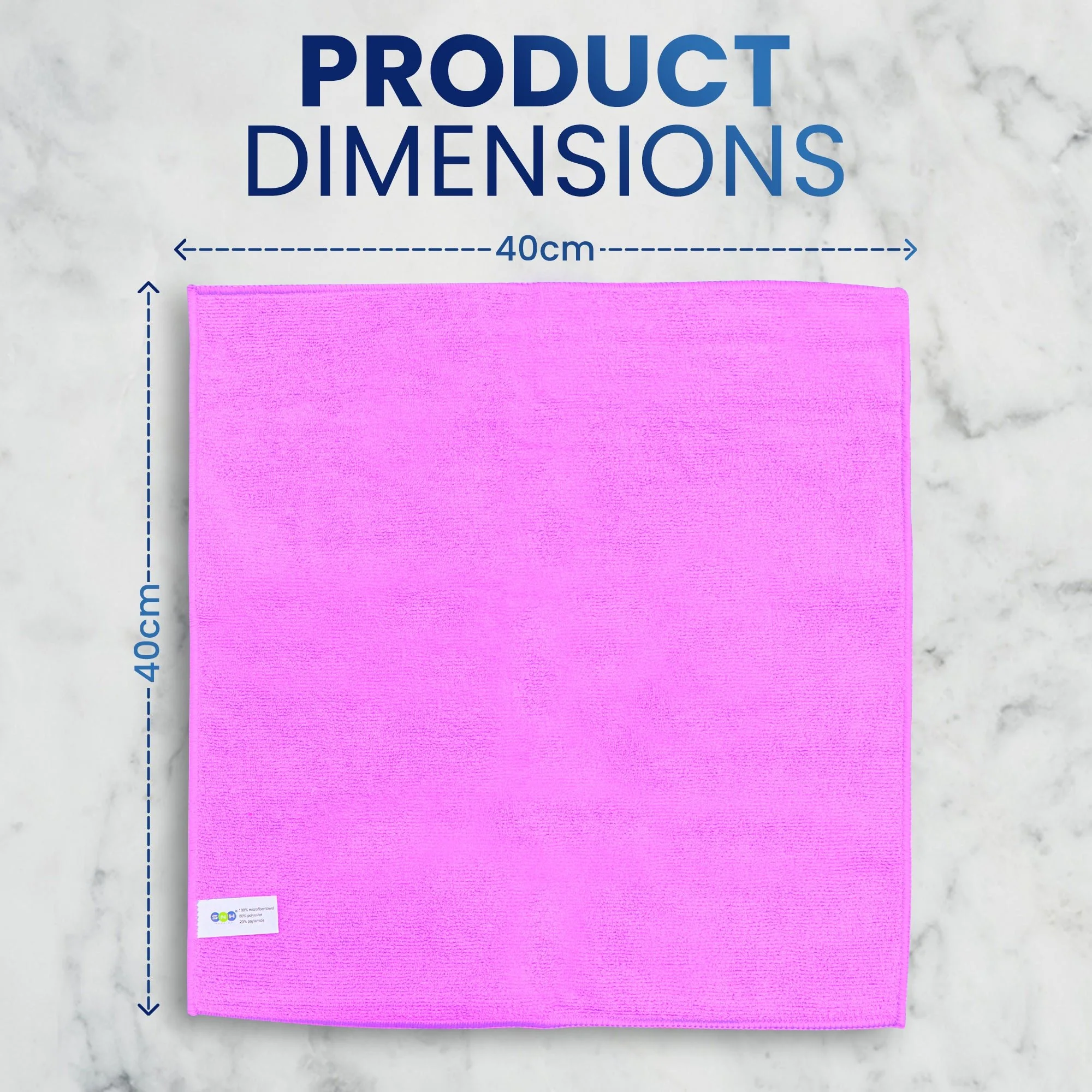 Microfiber Cleaning Cloth  5 PCS PKT | 40x40 cm - Image 8