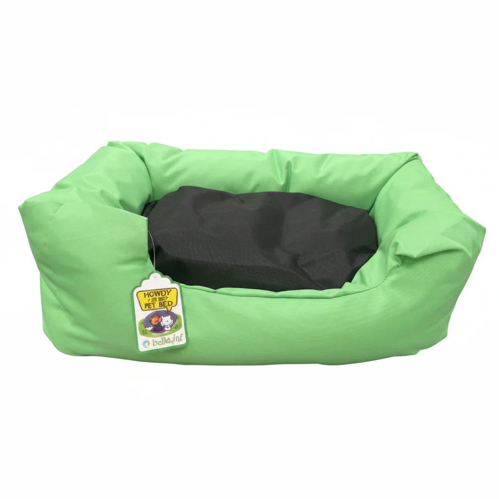 NUTRAPET L-56CM W-44CM H-14CM LOUNGER BED GREEN & BLACK S