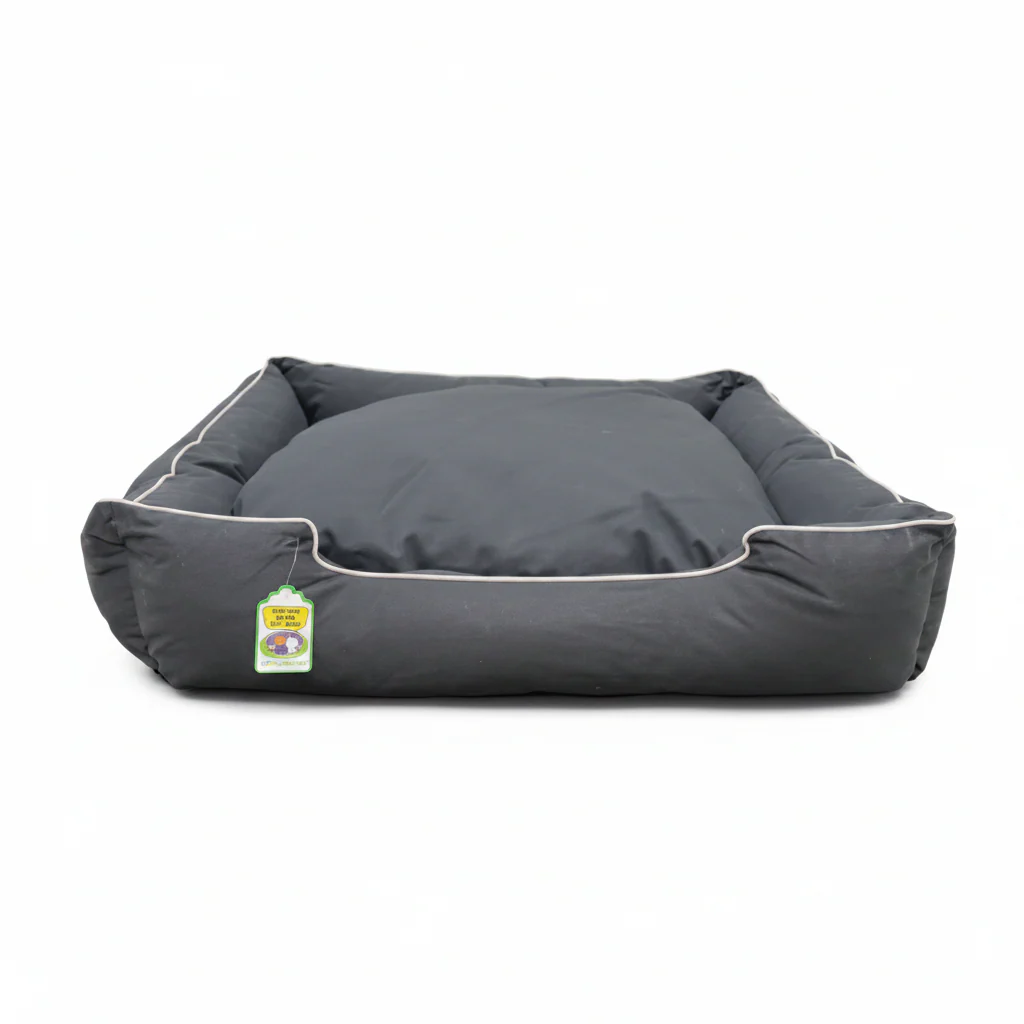 NutraPet L-97CM W-82CM H-28CM W/R LOUNGER BED BLACK L