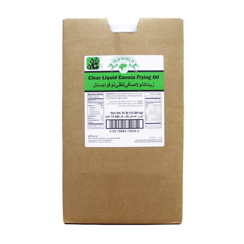Old World Clear Liquid Canola Frying Oil, USA  15.88KG