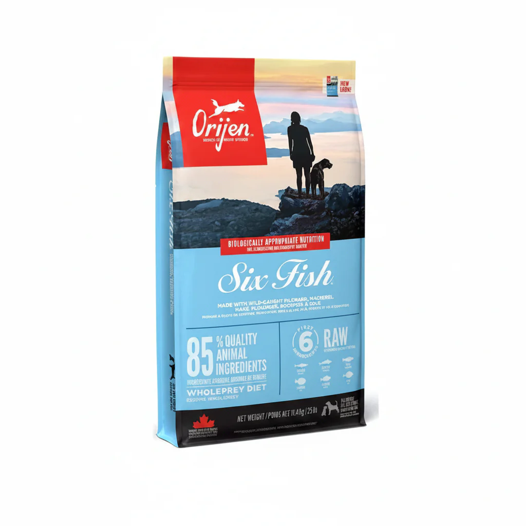 Orijen Six Fish Protein-Rich Adult Dog Dry Food - 6KG