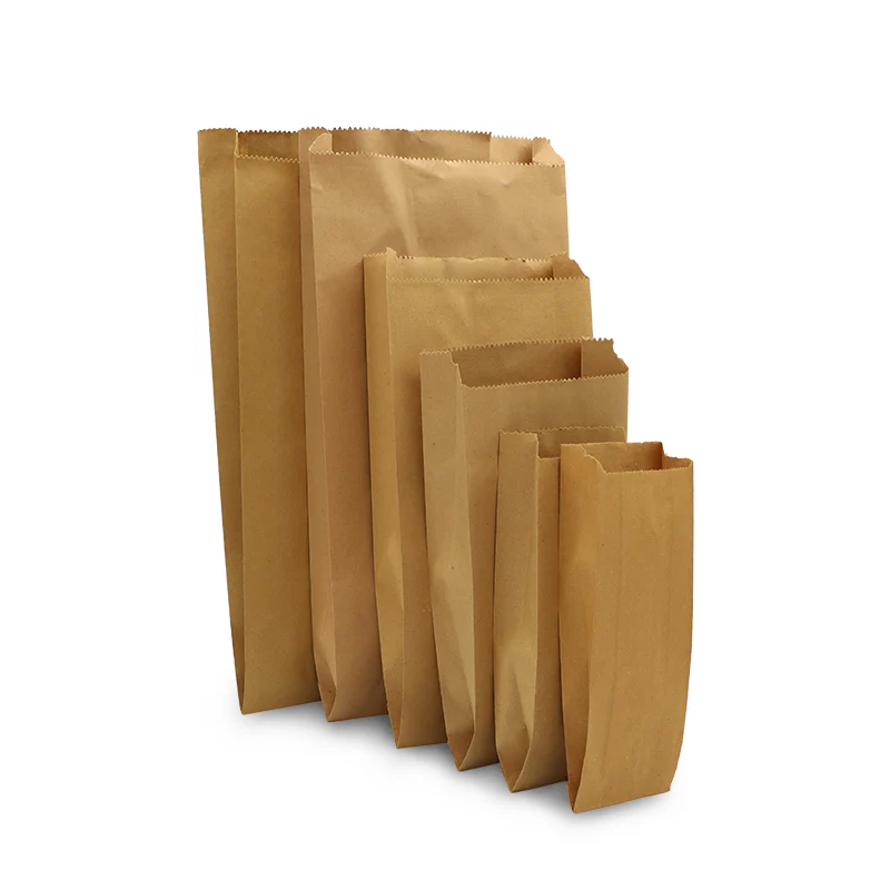 Paper Bags Flat Bottom 4 KG Eco-Friendly Takeaway Bags