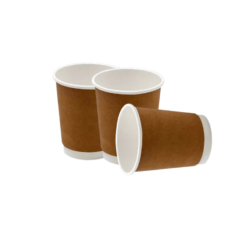 Brown Double Wall Paper Cups  Hot Drink Cups - Image 4