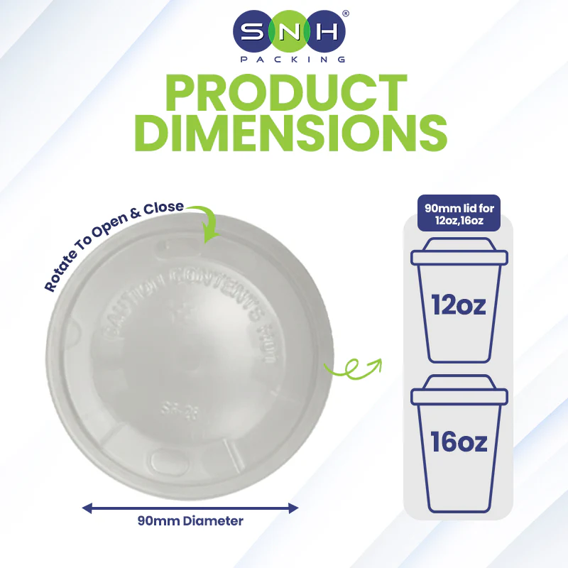 Paper Cup Lid UAE - 90mm Slider Lock - Image 10