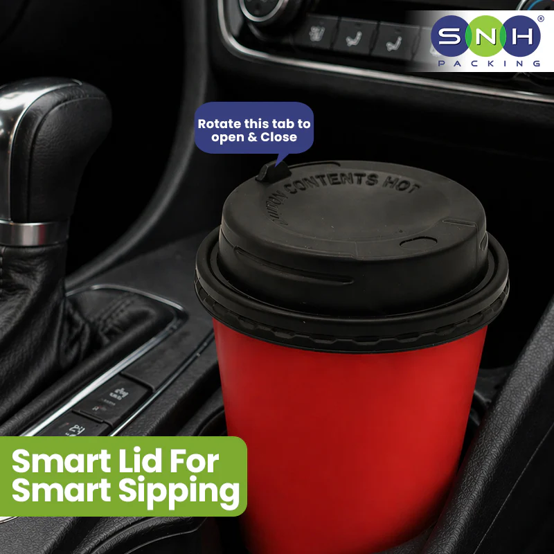 Paper Cup Lid UAE - 90mm Slider Lock - Image 4
