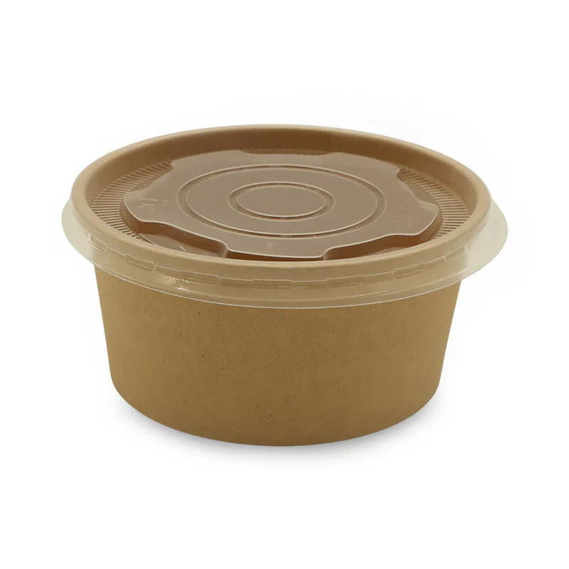 Paper Ice Cream Cups UAE - Brown with Lid - Image 17