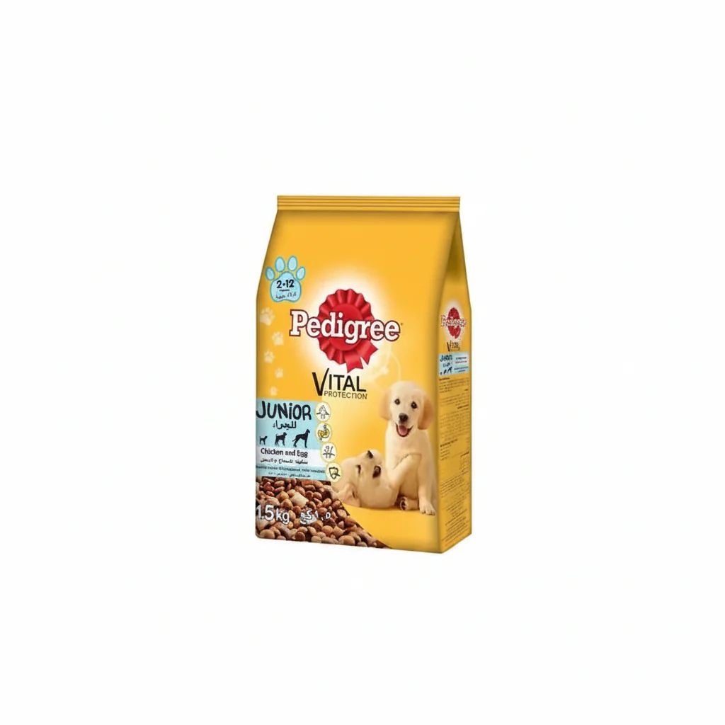 Pedigree Junior Chicken & Eggs Dry Food - 1.5KG