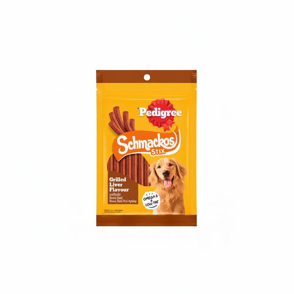 Pedigree Schmackos Stix Grilled Liver Dog Treats - 70G