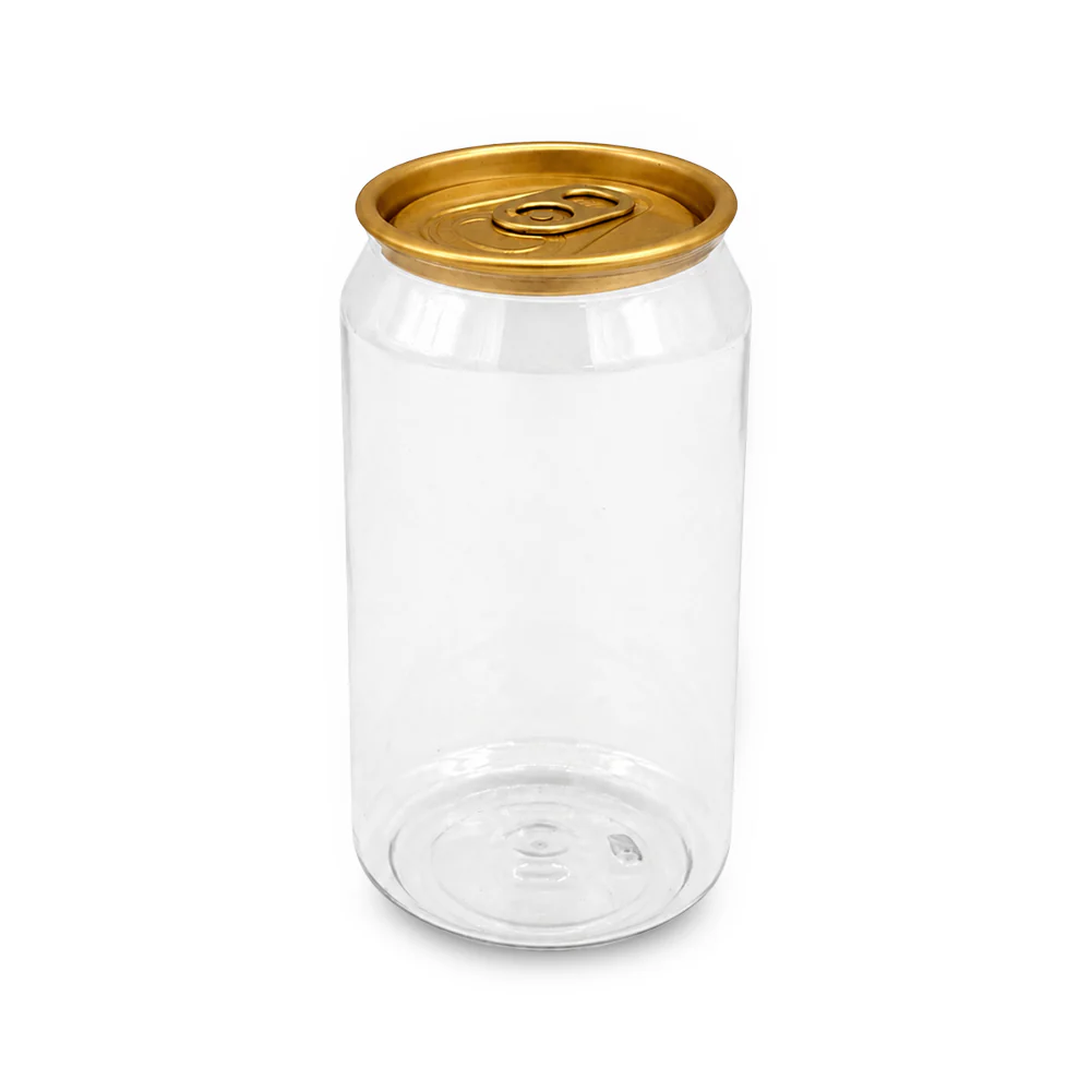 PET Can Clear Round with Gold Lid UAE - 55mm Dia | Compatible with Sealing Machines - Image 5