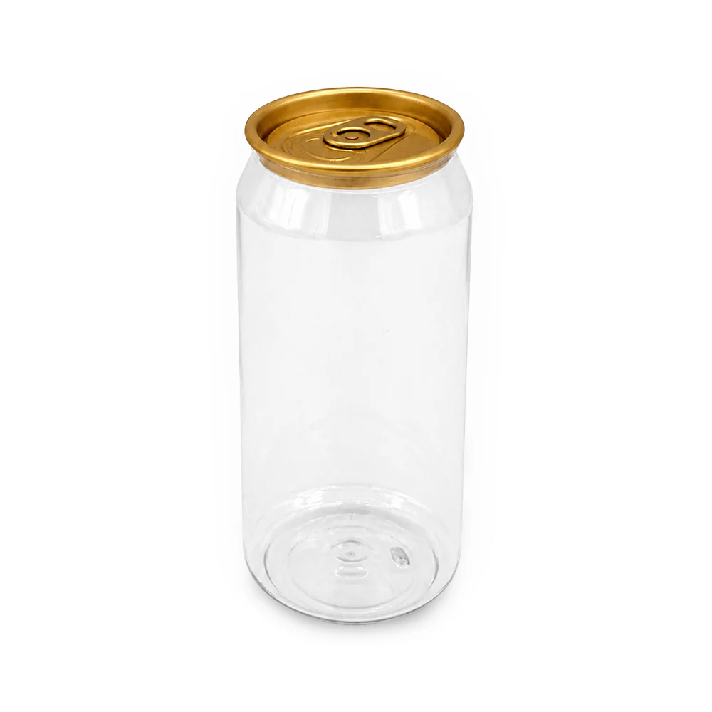 PET Can Clear Round with Gold Lid UAE - 55mm Dia | Compatible with Sealing Machines - Image 8