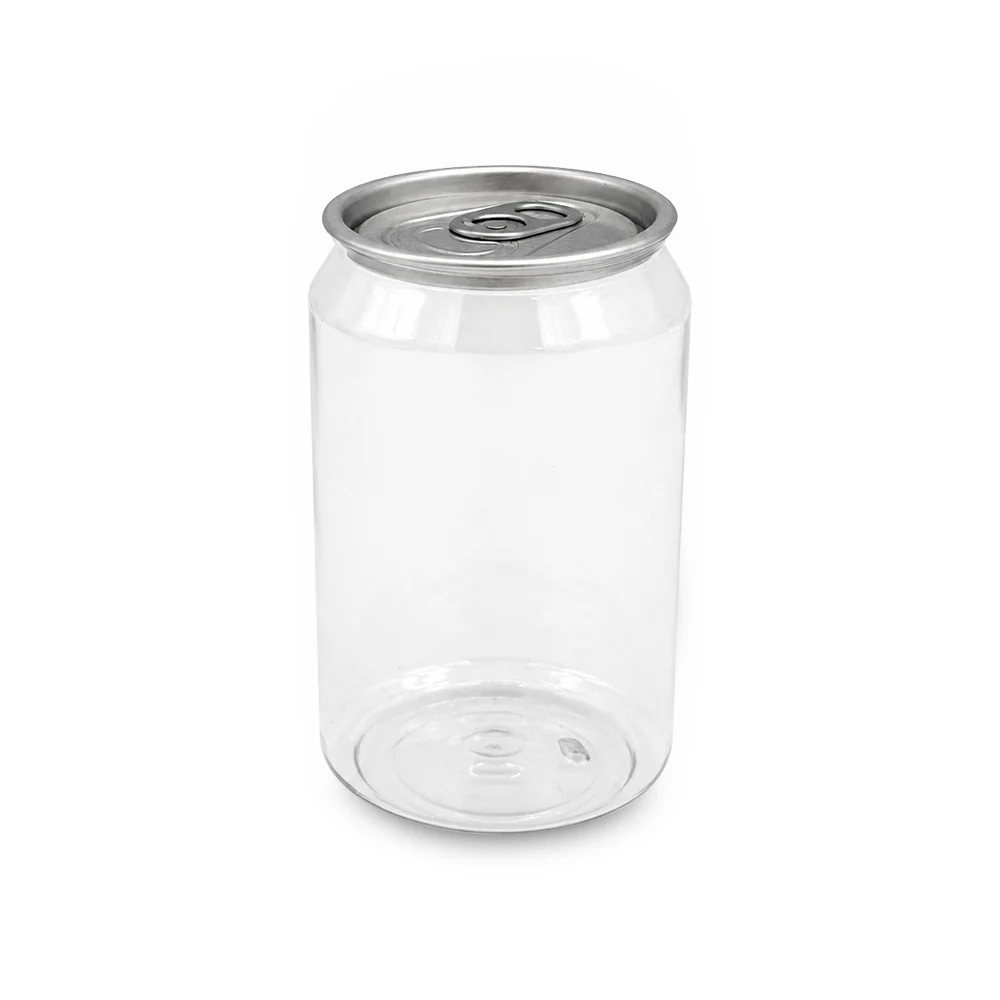PET Can Clear Round with Silver Lid UAE - 55mm Dia | Compatible with Sealing Machines
