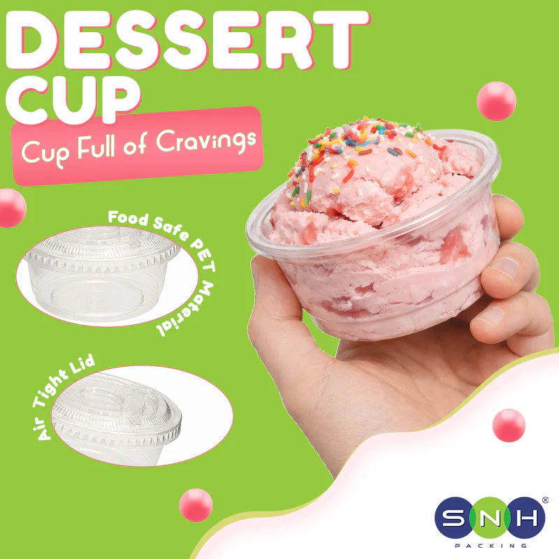 PET Dessert Cups UAE SD15 & SD20 With Lid - Image 11