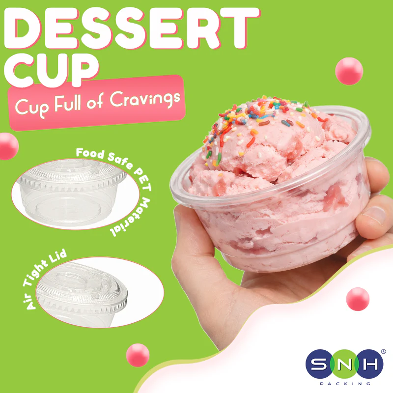 PET Dessert Cups UAE SD15 & SD20 With Lid - Image 15