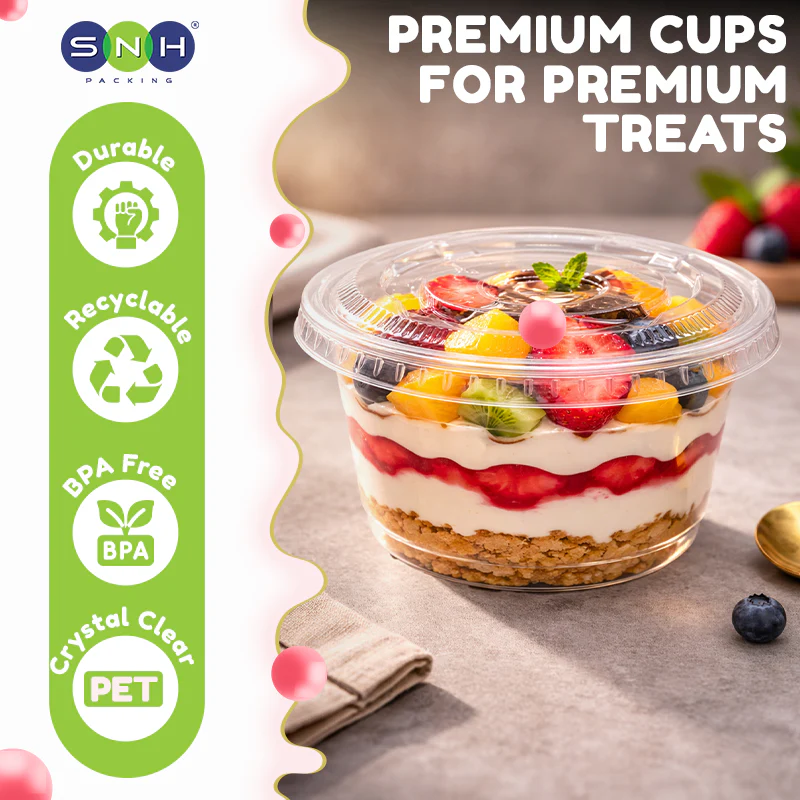 PET Dessert Cups UAE SD15 & SD20 With Lid - Image 16