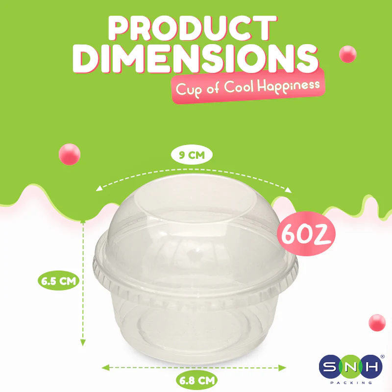 PET Dessert Cups UAE SD15 & SD20 With Lid - Image 2