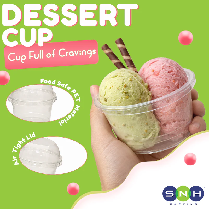 PET Dessert Cups UAE SD15 & SD20 With Lid - Image 7