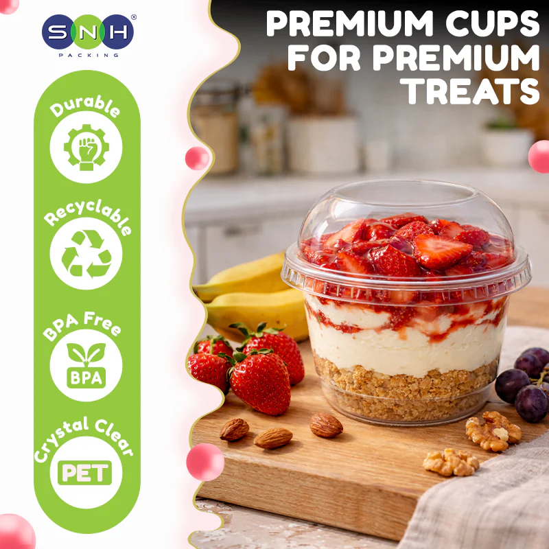 PET Dessert Cups UAE SD15 & SD20 With Lid - Image 8