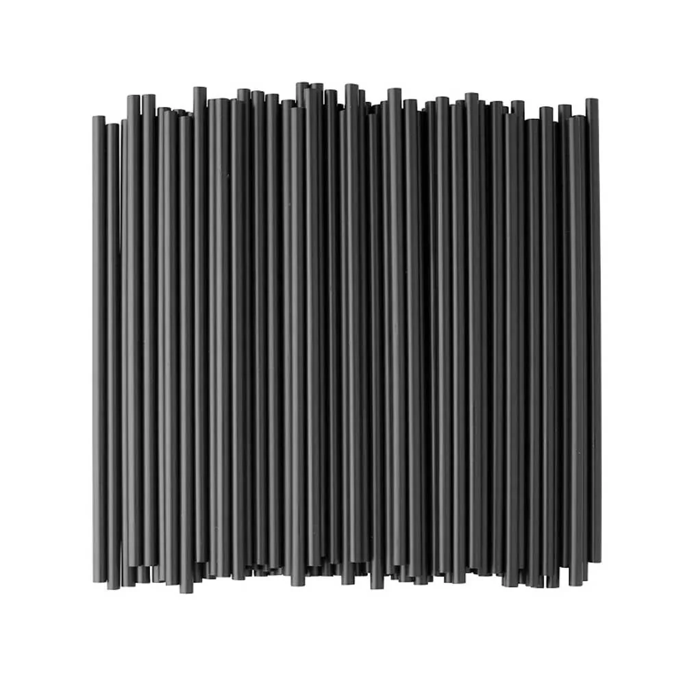 PLA Black Straws Eco Friendly, Individually Wrapped 100PCS - Image 4