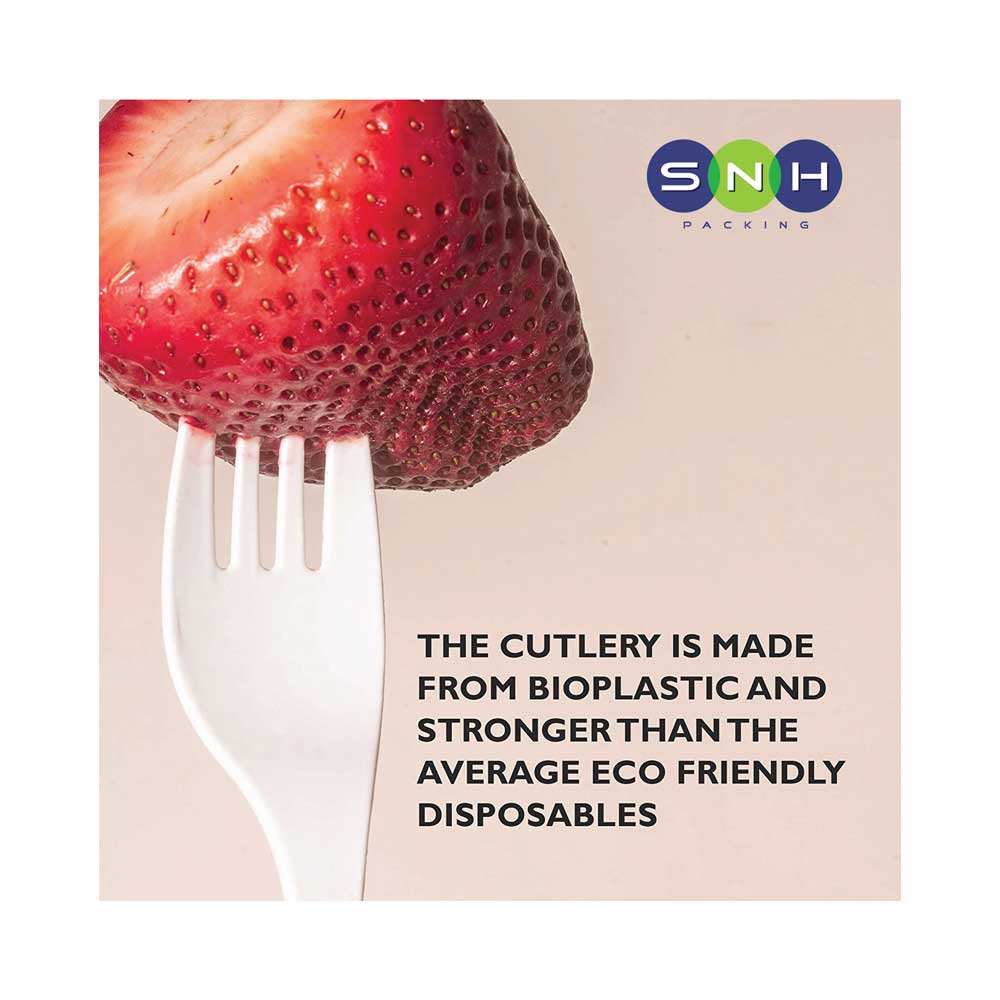 PLA Cutlery Pack 4 in 1  Eco-Friendly & Disposable - Image 3