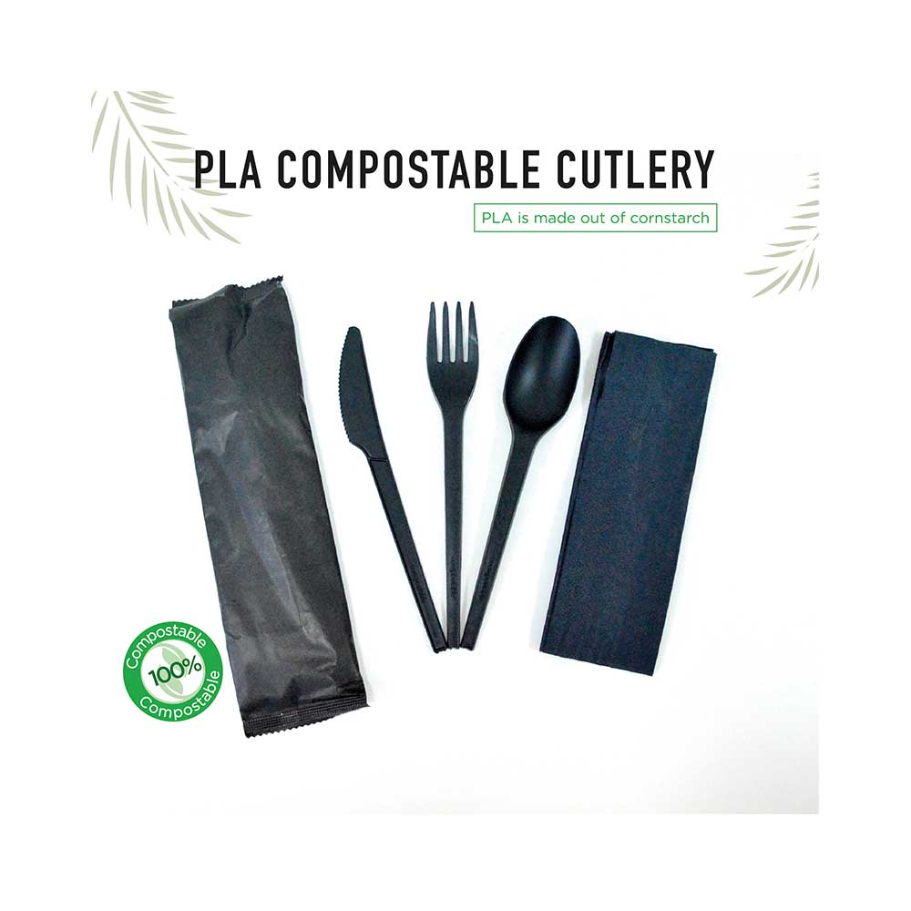 PLA Cutlery Pack 4 in 1  Eco-Friendly & Disposable - Image 8