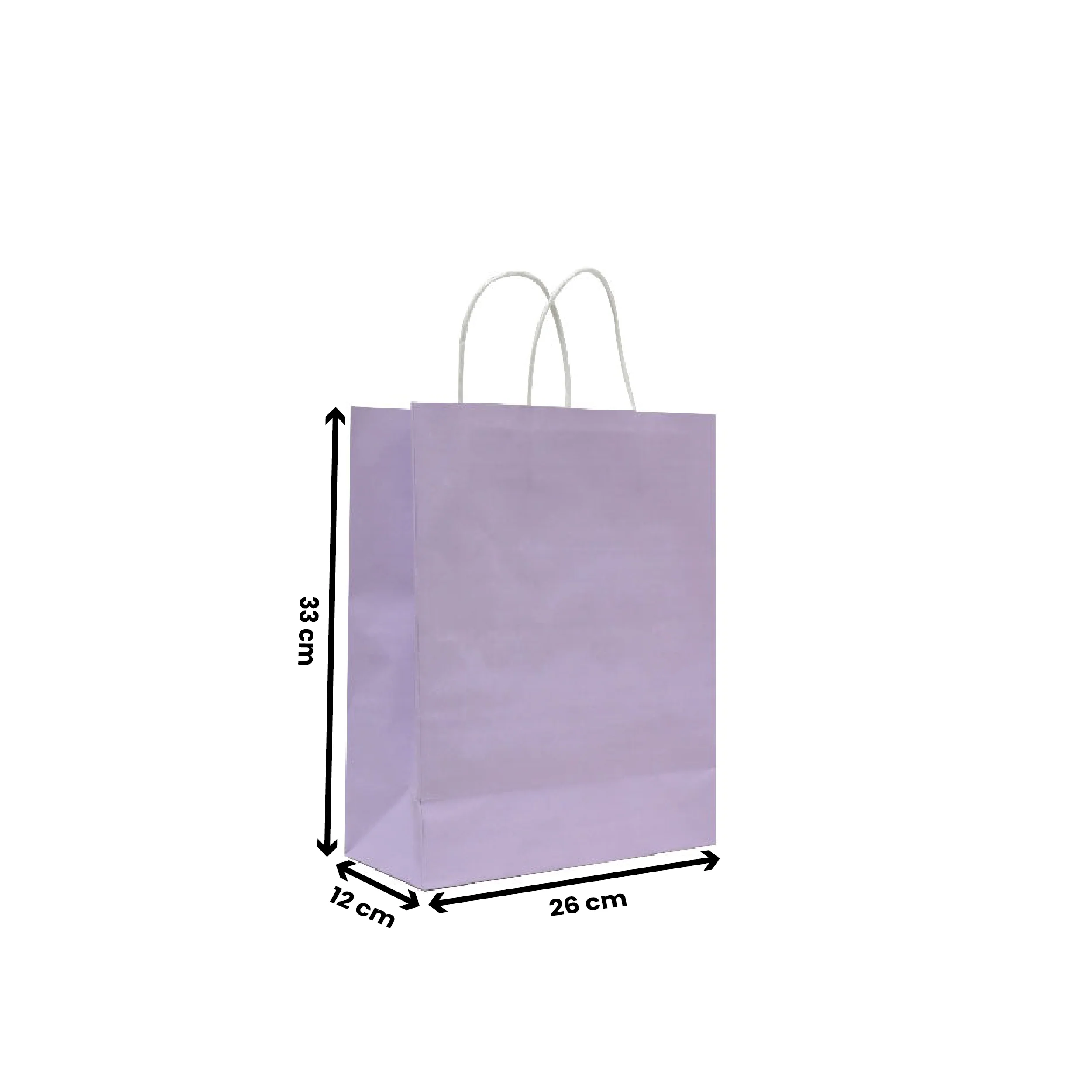 Purple Twisted Handle Paper Bags | Durable Kraft Bags