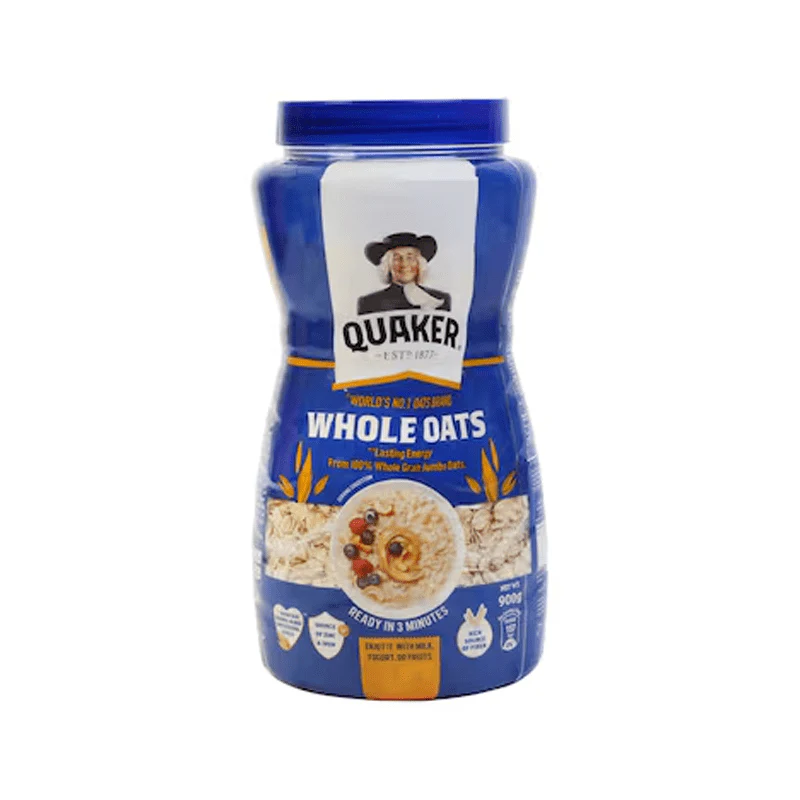 Quaker Whole Oats Pet Jar, 900g