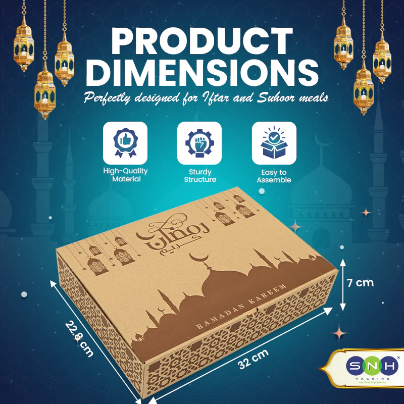 Ramadan Special Meal Box Perfect for Iftar & Suhoor (32×22.8×7cm) - Image 3