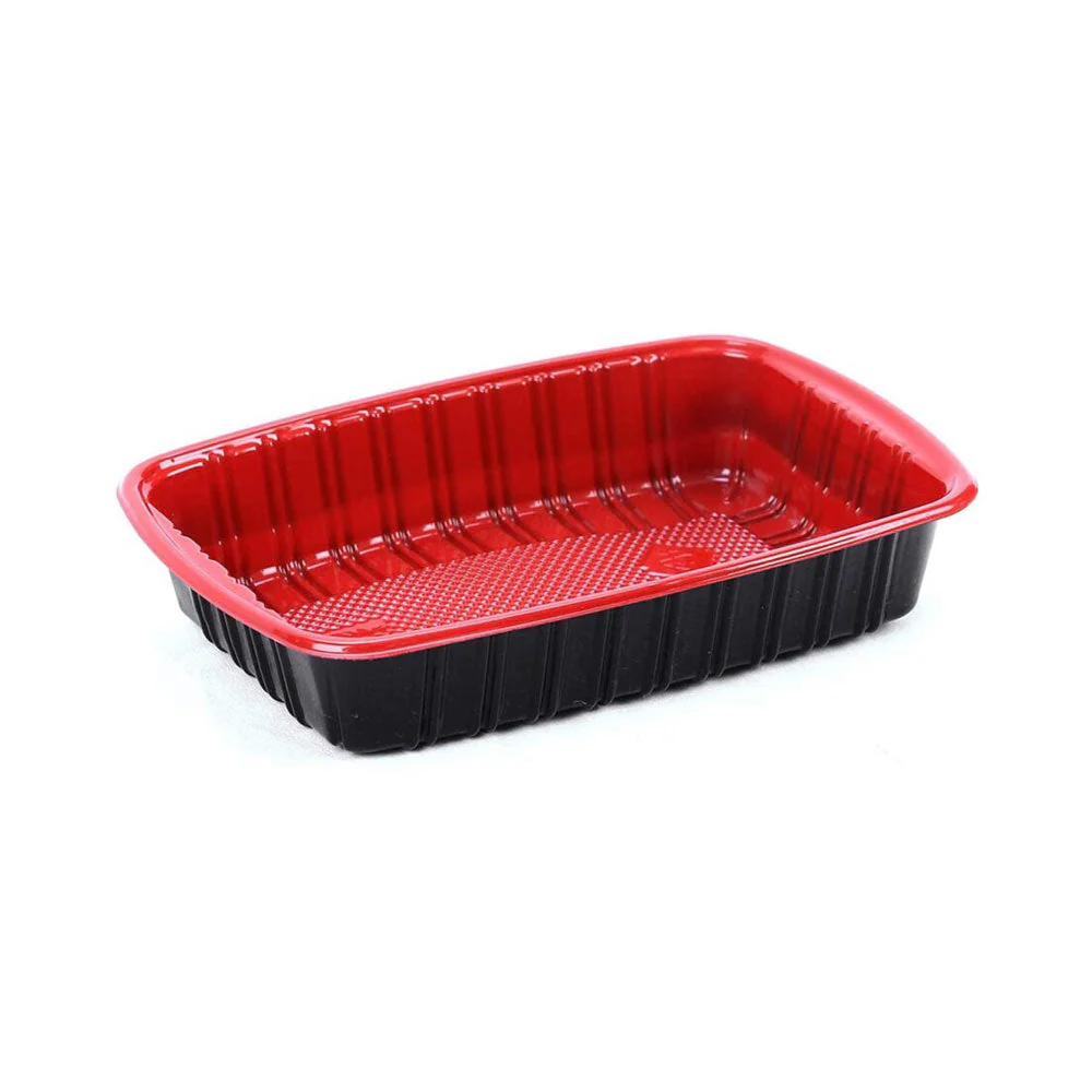 Red & Black Microwave Container with Lid - Image 2