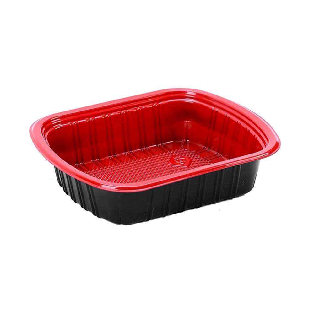 Red & Black Microwave Container with Lid - Image 3