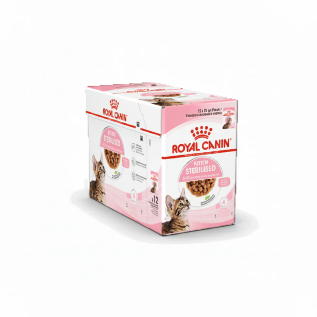 Royal Canin Feline Health Nutrition Kitten Sterilised Gravy (Wet Food - Pouches) 12 x 85 g