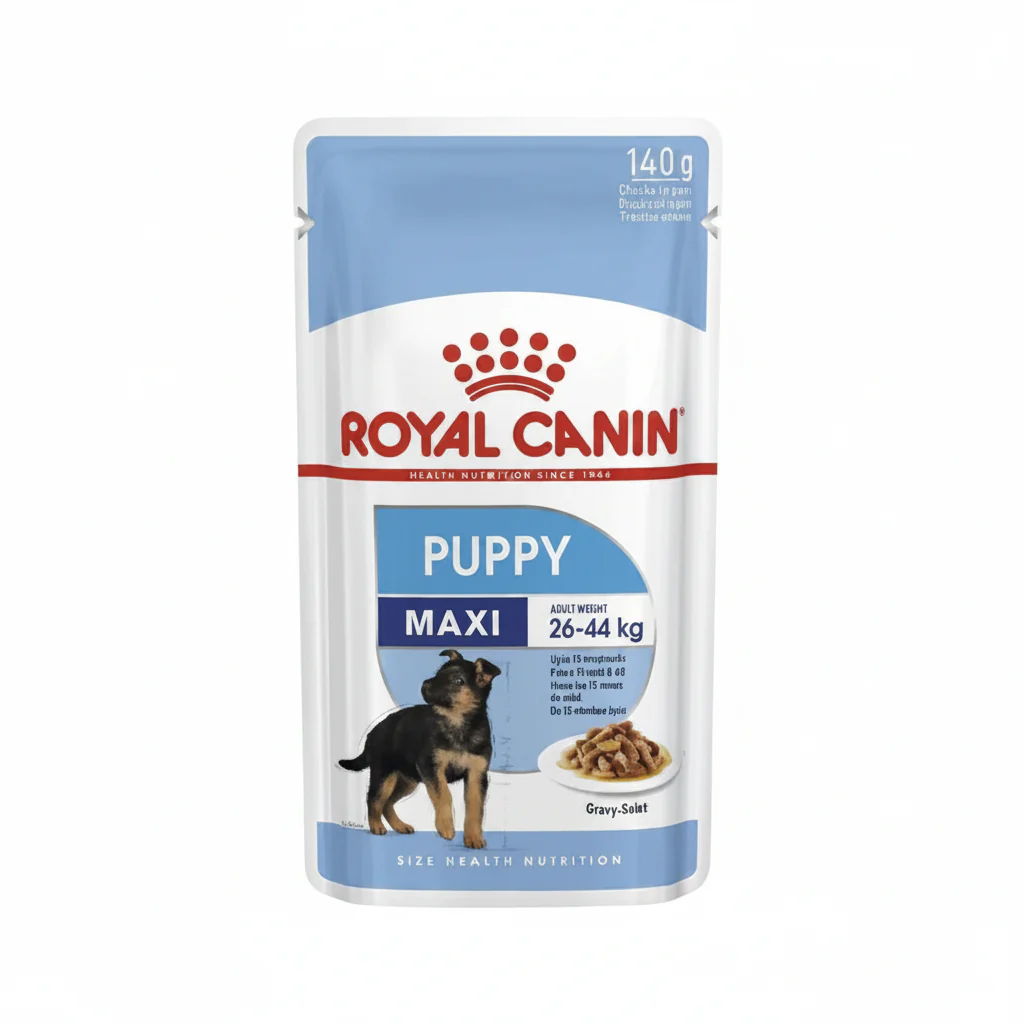 ROYAL SIZE HEALTH NUTRITION MAXI PUPPY (WET FOOD - POUCHES)1x140g