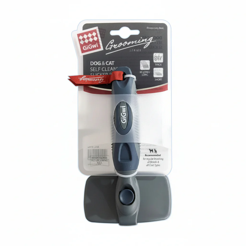 Self Cleaning Slicker Brush for Dogs and Cats