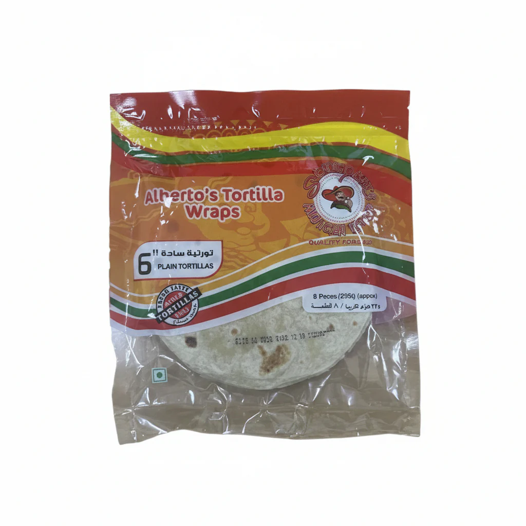 Senor Pepe 6" Alberto's Tortilla Wraps Plain (20x8 wraps)