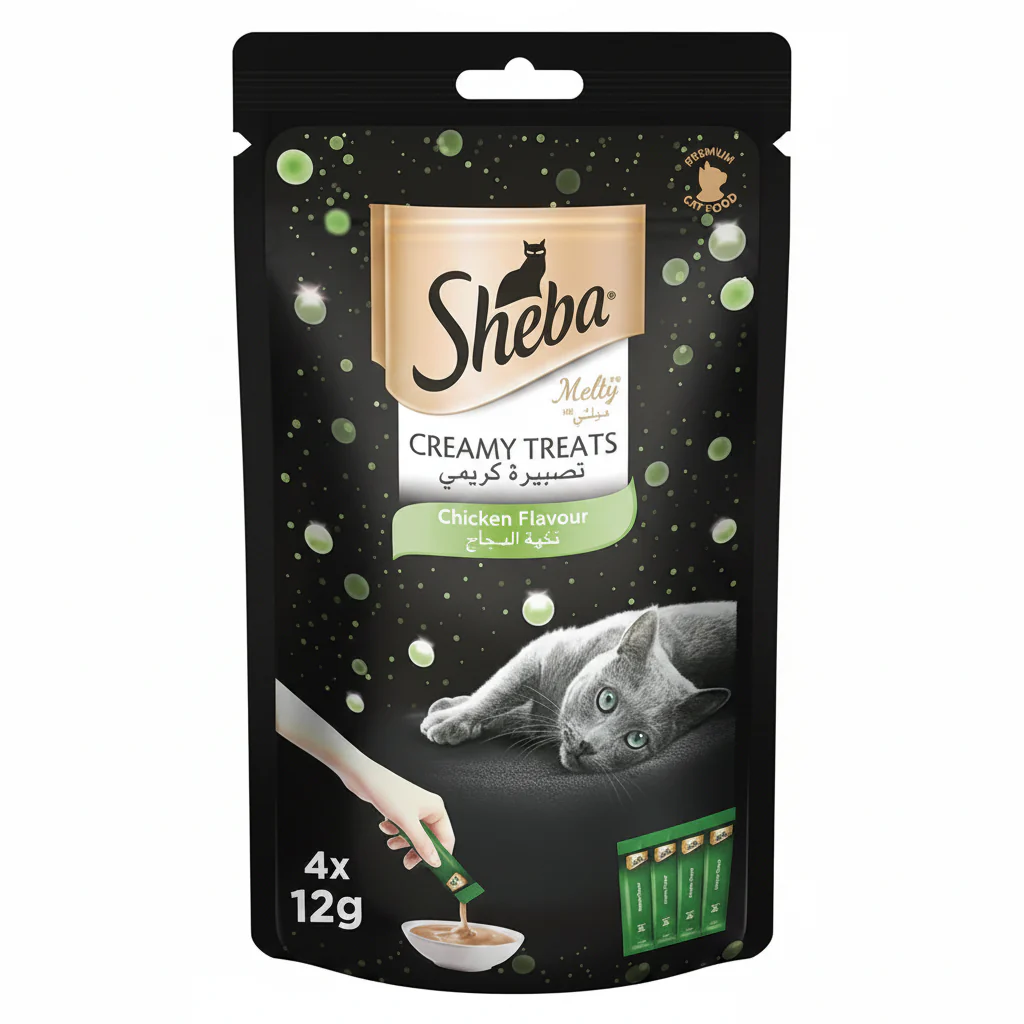 Sheba Melty Chicken Creamy Cat Treats 4x12g