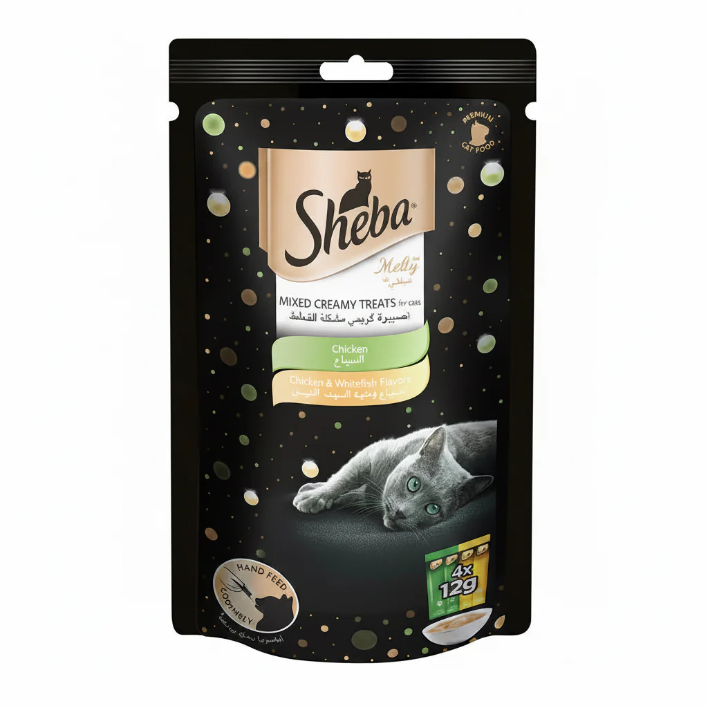 Sheba Melty Chicken Mixed Creamy Cat Treats 4x12g