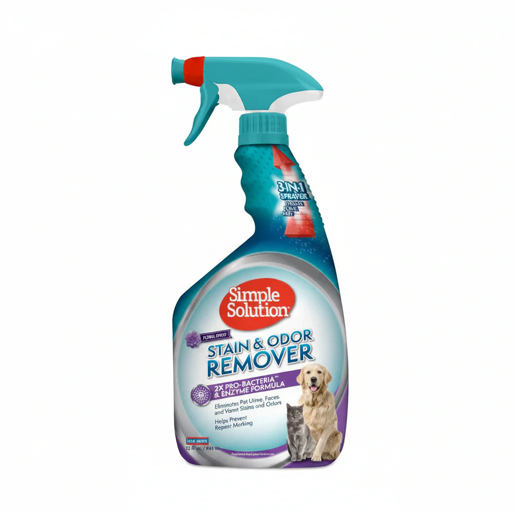 Simple Solution Pet Stain & Odor Remover, Floral Fresh Scent 32 OZ