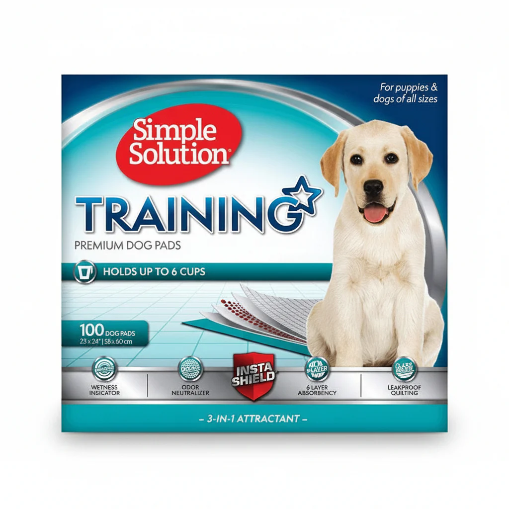Simple Solution Premium Dog and Puppy Training Pads (Pack of 100)