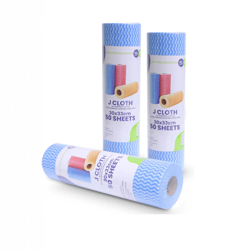 SNH J Cloth Roll Blue 50 PCS PKT