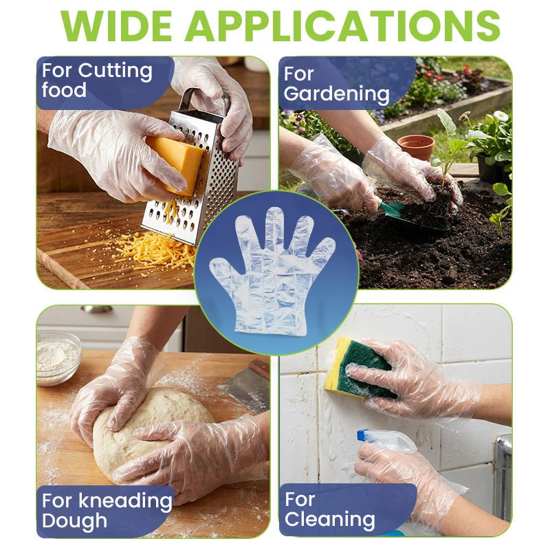 SNH Wrapped PE Gloves Disposable Food Handling - Image 6