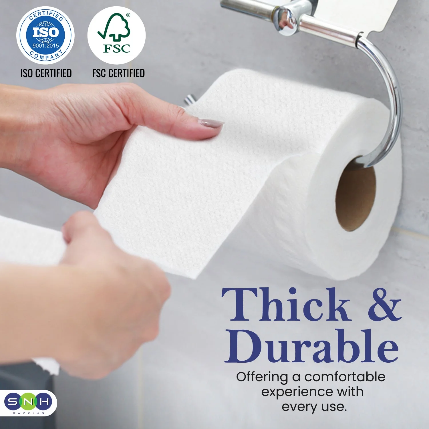 Soft & Hygienic Toilet Roll  100 Sheets 10 Rolls PKT - Image 5