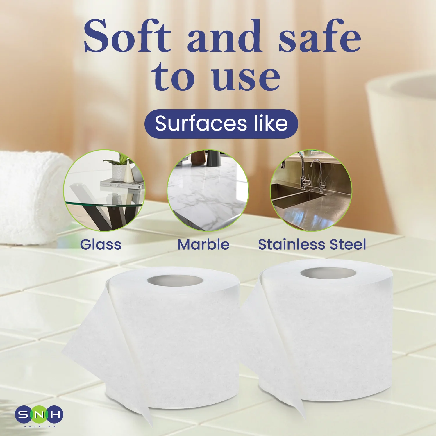 Soft & Hygienic Toilet Roll  400 Sheets  10 Rolls PKT - Image 3
