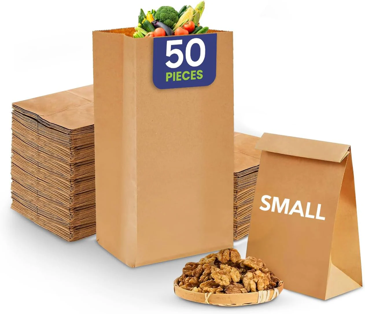 Square Bottom Paper Bags Kraft Takeaway - Image 10
