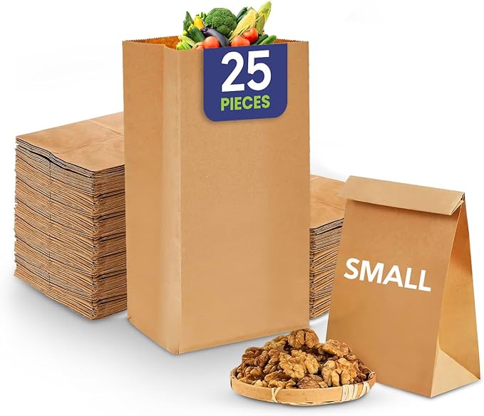 Square Bottom Paper Bags Kraft Takeaway - Image 12