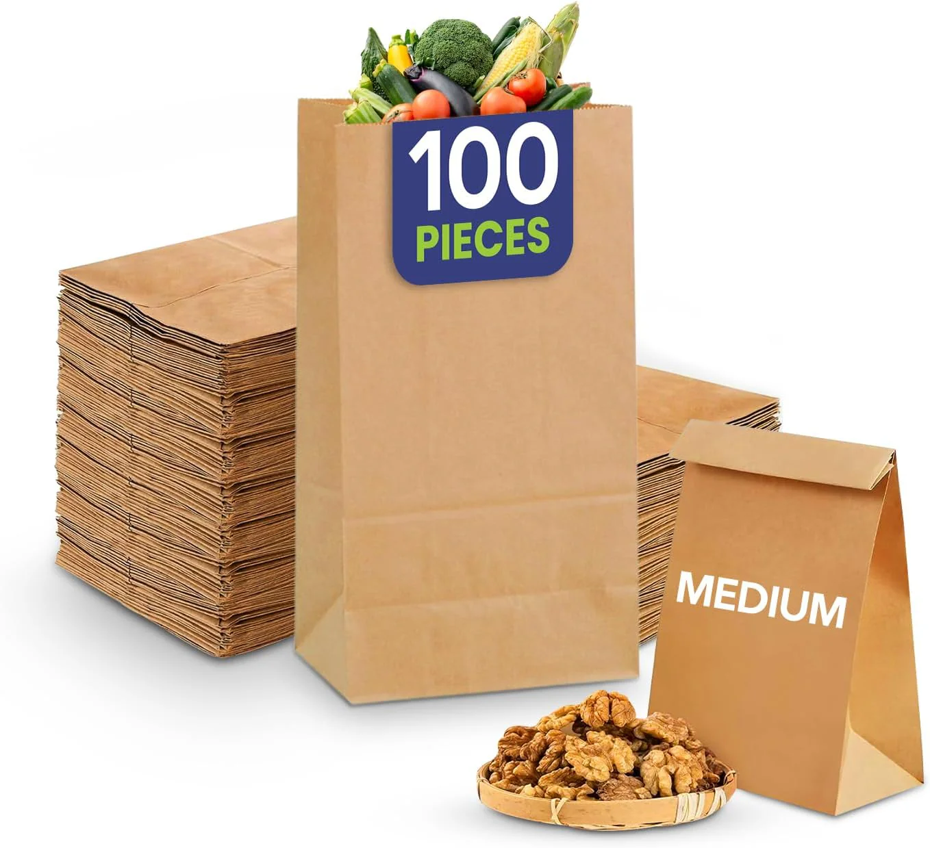 Square Bottom Paper Bags Kraft Takeaway - Image 14