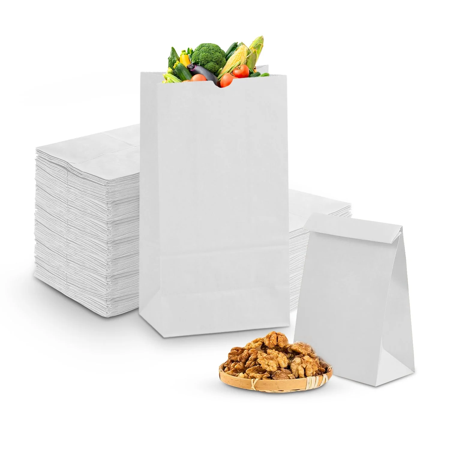 Square Bottom Paper Bags Kraft Takeaway - Image 16