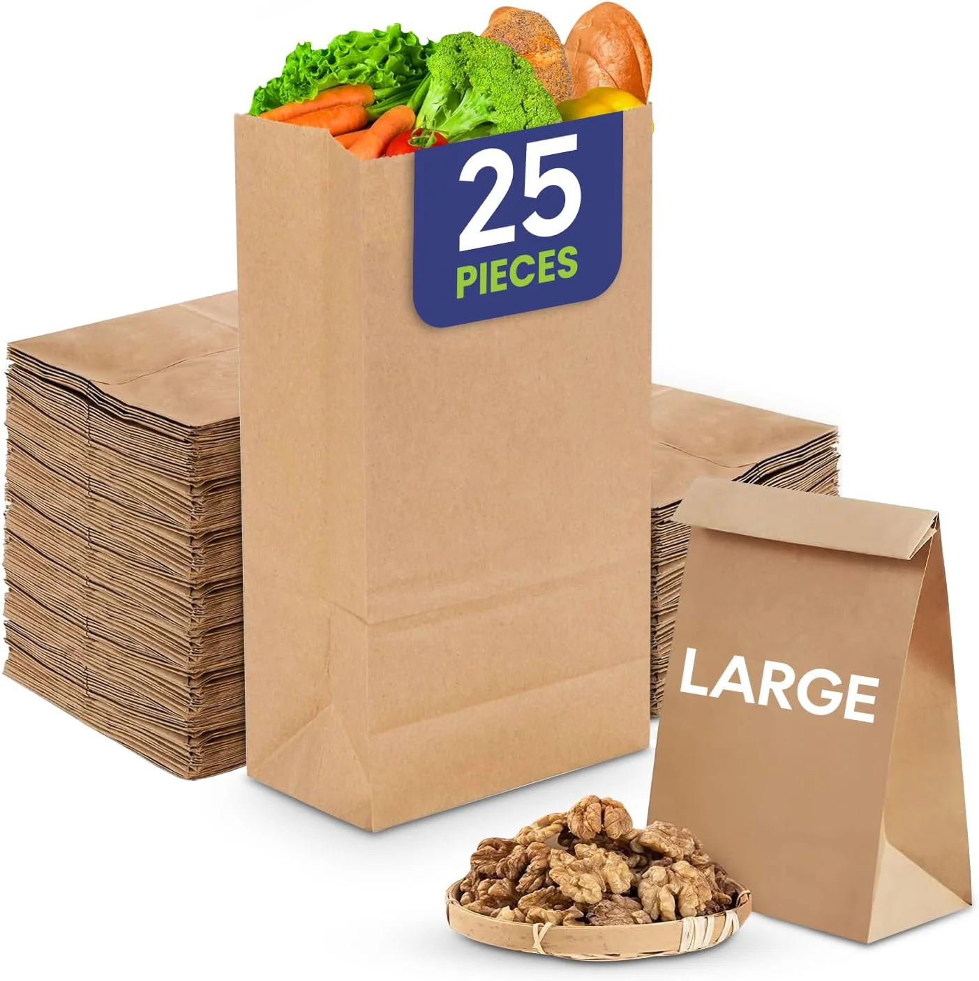 Square Bottom Paper Bags Kraft Takeaway - Image 6